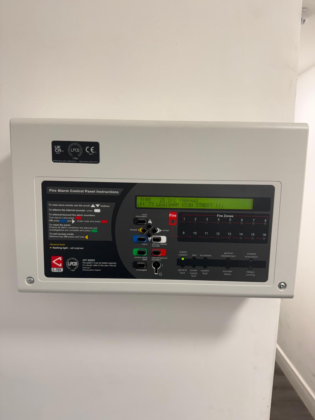 Bi Annual Fire Alarm Maintenance Block of Flats Lewisham