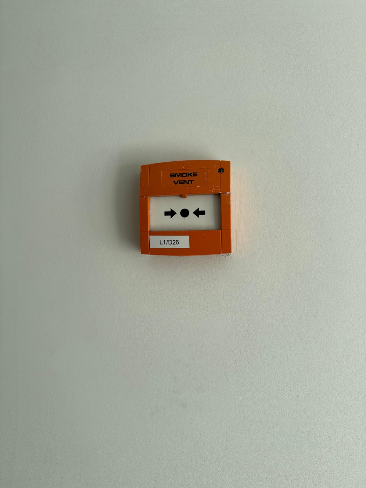 manual smoke vent control during AOV maintenance in Barking, Essex